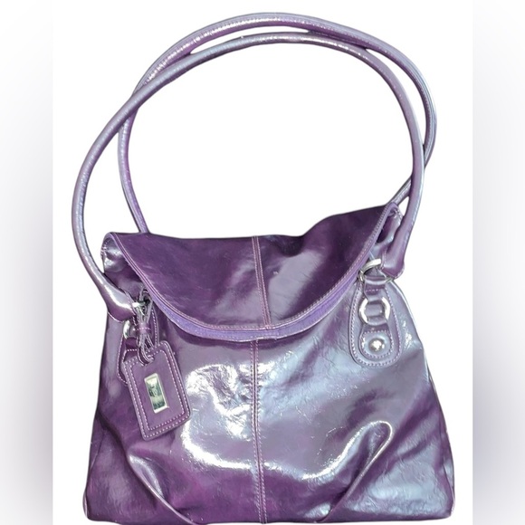 NEXT Glossy Hobo Shoulder Bag- EUC - Picture 1 of 6